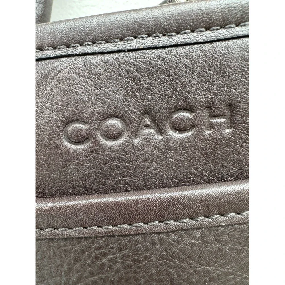 Coach F71016 Lexington Men's Business Collection Leather Double Zip Briefcase